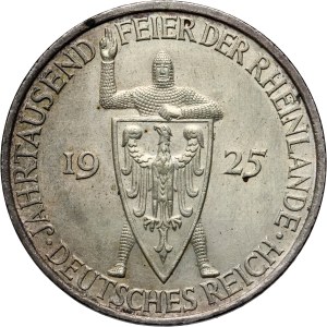 Germany, Weimar Republic, 5 Mark 1925 A, Berlin, Rhineland