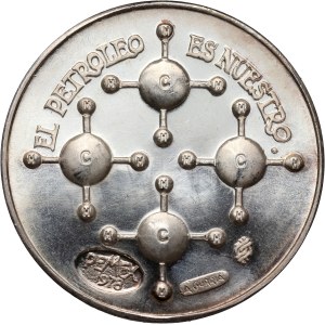 Mexico, Medal from 1978, 40th anniversary of the nationalization of the oil industry