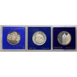 PRL, sada sběratelských mincí 1973-1989, (3 kusy)