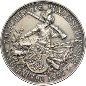 Germany, Medal from 1897, Nuremberg, 12th Federal Shooting Competition