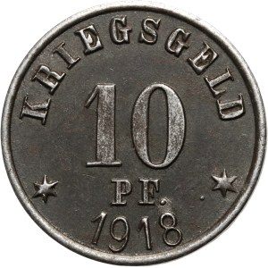 Grünberg (Zielona Góra), 10 pfennigów 1918