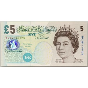 Great Britain, Elizabeth II, 5 pounds 2002-2016