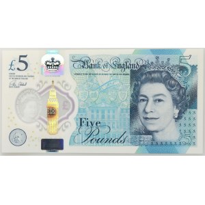 Great Britain, Elizabeth II, 5 pounds 2015