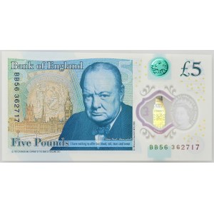 Great Britain, Elizabeth II, 5 pounds 2015