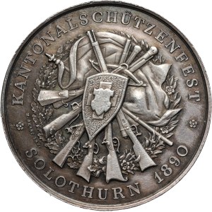 Switzerland, Shooting medal from 1890, Solothurn
