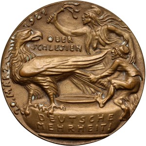 Silesia, Propaganda medal from 1921, Plebiscite in Upper Silesia, Goetz