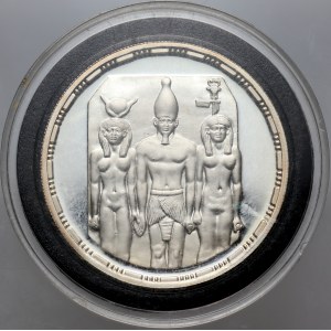 Egypt, 5 Pounds 1414 (1993), Menkaure Triad