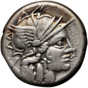 Roman Republic, C. Plutius 121 BC, Denarius, Rome