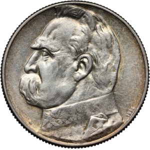 II RP, 5 zlotých 1934, Varšava, Józef Piłsudski, Strzelecký orol