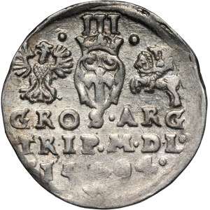 Sigismund III Vasa, trojak 1594, Vilnius