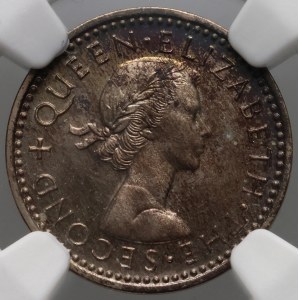 Rhodesia, Elizabeth II, 3 pence 1955, proof