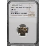 Riga, Swedish Occupation, Charles XI, shekel 1665