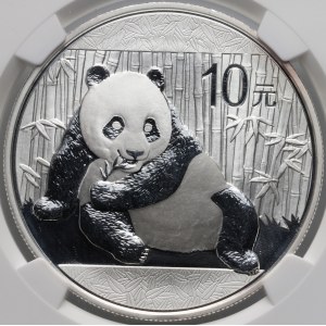 China, 10 yuan 2015, Panda, 1 oz silver