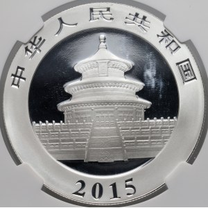 China, 10 yuan 2015, Panda, 1 oz silver