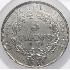 France, 5 francs 1848, ESSAI