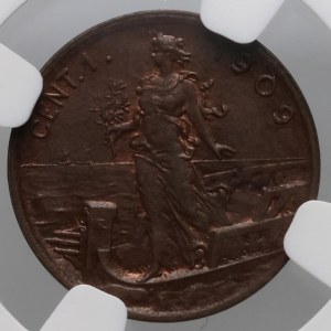 Italy, Victor Emmanuel III, centesimo 1909 R, Rome