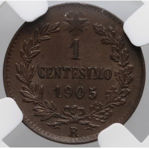 Italy, Victor Emmanuel III, centesimo 1905 R, Rome