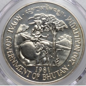 Bhutan, 200 ngultrum 1981, International Year of Disabled Persons