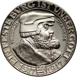 Germany, Saxony, 3 marks 1917, (restrike from 2003)
