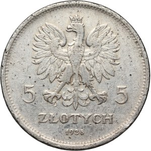 II RP, 5 zloty 1928, Warsaw, Nike