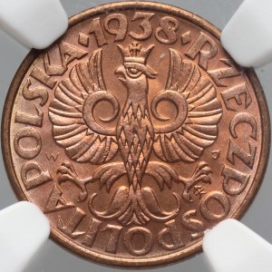 II RP, 2 pennies 1938, Warsaw