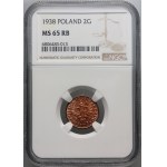 II RP, 2 pennies 1938, Warsaw
