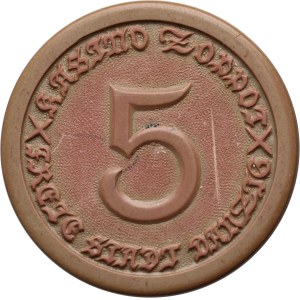 Free City of Gdansk, Casino Sopot, token of 5 guilders