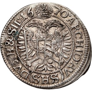 Silesia, Leopold I, 3 krajcary 1670 SHS, Wrocław