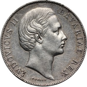 Germany, Bavaria, Ludwig II, Thaler 1868, Munich