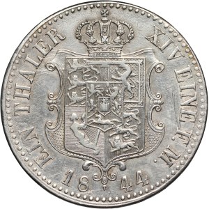 Germany, Hannover, Ernst August, Thaler 1844 A