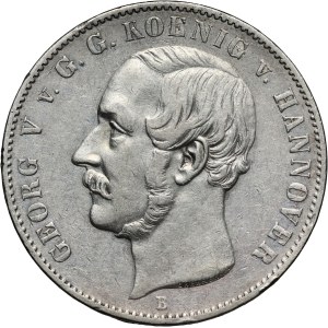 Germany, Hanover, George V, Thaler 1853 B