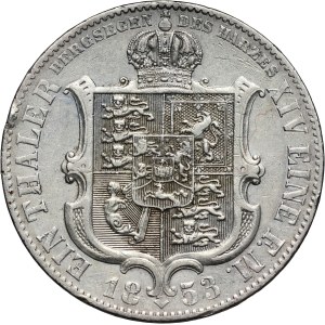 Germany, Hanover, George V, Thaler 1853 B