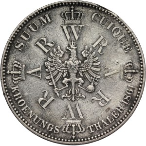 Germany, Prussia, Wilhelm I, Thaler 1861 A, Berlin