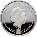 Samoa, 5 dollars 2023, Aquaman, 1 oz silver
