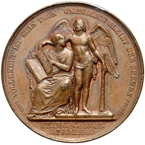 19th century, Germany, Prussia, medal of 1840, Death of King Friedrich Wilhelm III