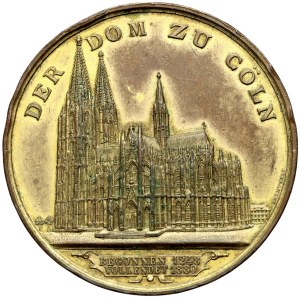 Germany, medal from 1880, Completion of the Cologne Cathedral