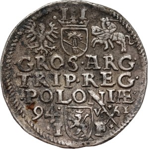 Zygmunt III Waza, trojak 1594, Poznań