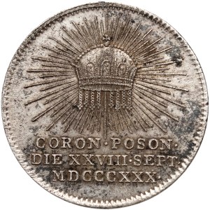 Hungary, medal from 1830, Coronation of Ferdinand V as King of Hungary
