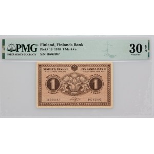Finland, 1 Markka 1918