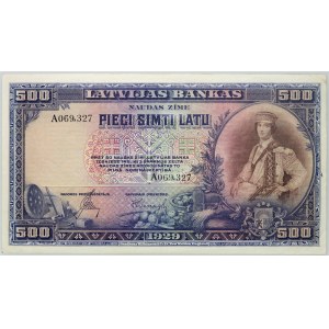 Latvia, 500 Latu 1929