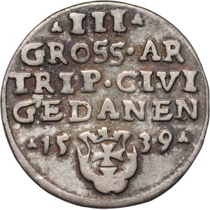 Sigismund I the Old, trojak 1539, Gdańsk