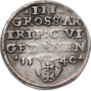 Sigismund I the Old, trojak 1540, Gdańsk