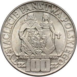 Polská lidová republika, 100 zlotých 1966, Mieszko a Dąbrówka