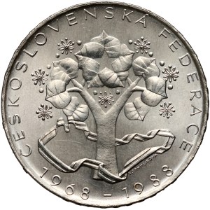 Czechoslovakia, 500 Korun 1988, 20th anniversary of the Prague Spring