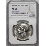 Bulgaria, Boris III, 100 leva 1934