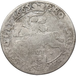 John II Casimir, sixpence 1665 TLB, Vilnius