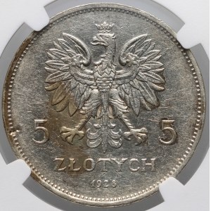 II RP, 5 zl. 1928, Brusel, Nike