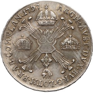 Austrian Netherlands, Francis I, thaler 1797 H, Günzburg