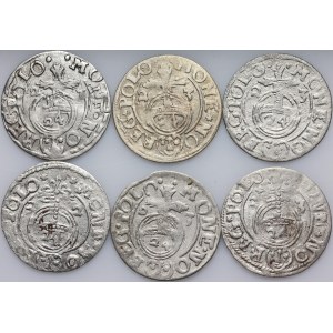 Sigismund III Vasa, set of half-tracks dated 1622-1623, (6 pieces)