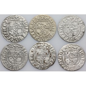 Sigismund III Vasa, set of half-tracks dated 1622-1623, (6 pieces)